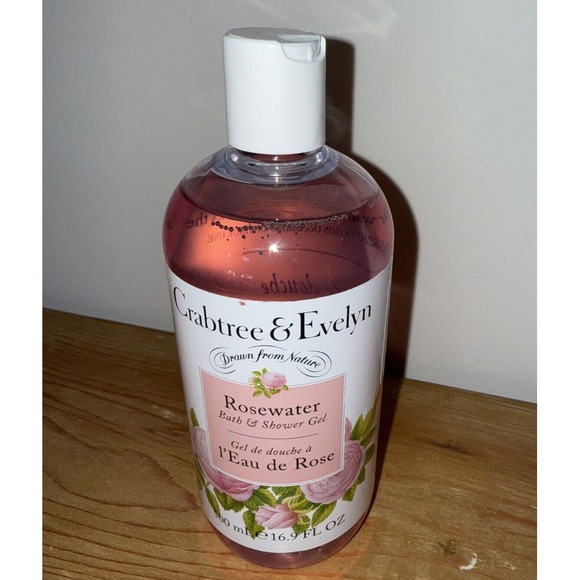 Crabtree & Evelyn ROSEWATER Bath and Shower Gel‎ 16.9 oz NEW - Picture 1 of 2
